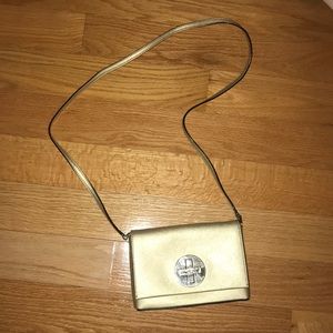 Kate Spade Gold Crossbody/Clutch Purse